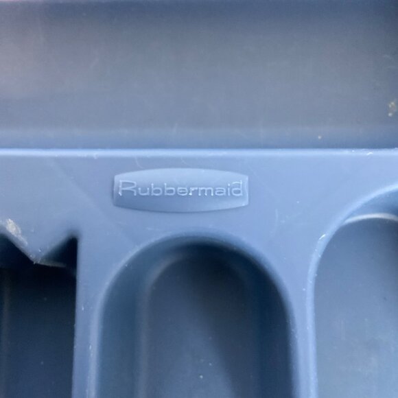 Rubbermaid Blue 6 Compartment Cutlery Utensil Kitchen Drawer Organizer 2925 - Picture 3 of 3
